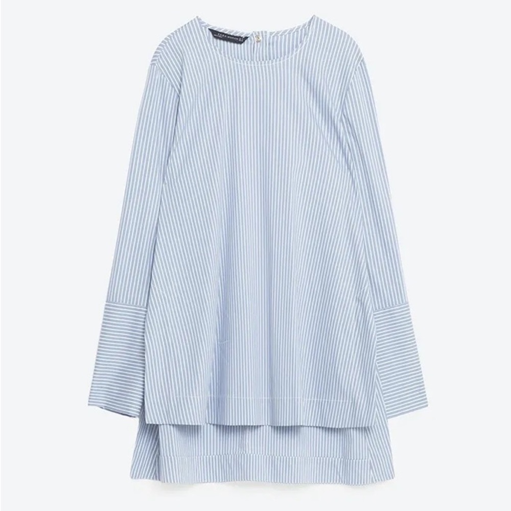 Zara XS Striped Blue Women's Top